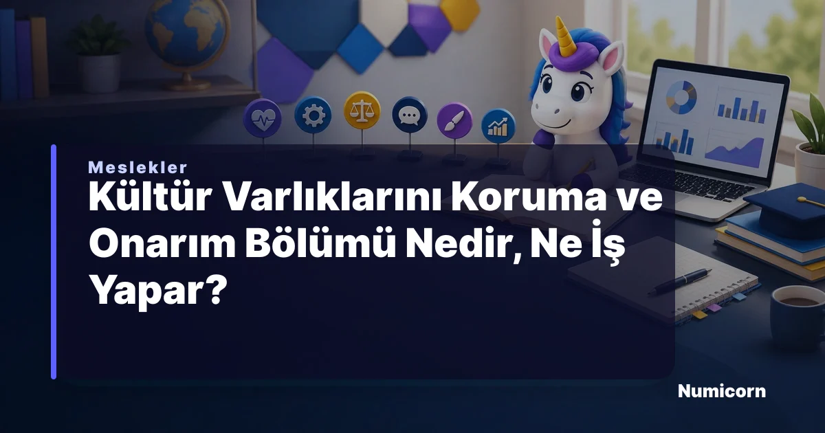 Kültür Varlıklarını Koruma ve Onarım bölümü ve meslek rehberi