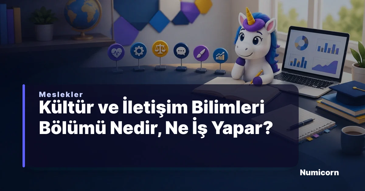 Kültür ve İletişim Bilimleri bölümü ve meslek rehberi