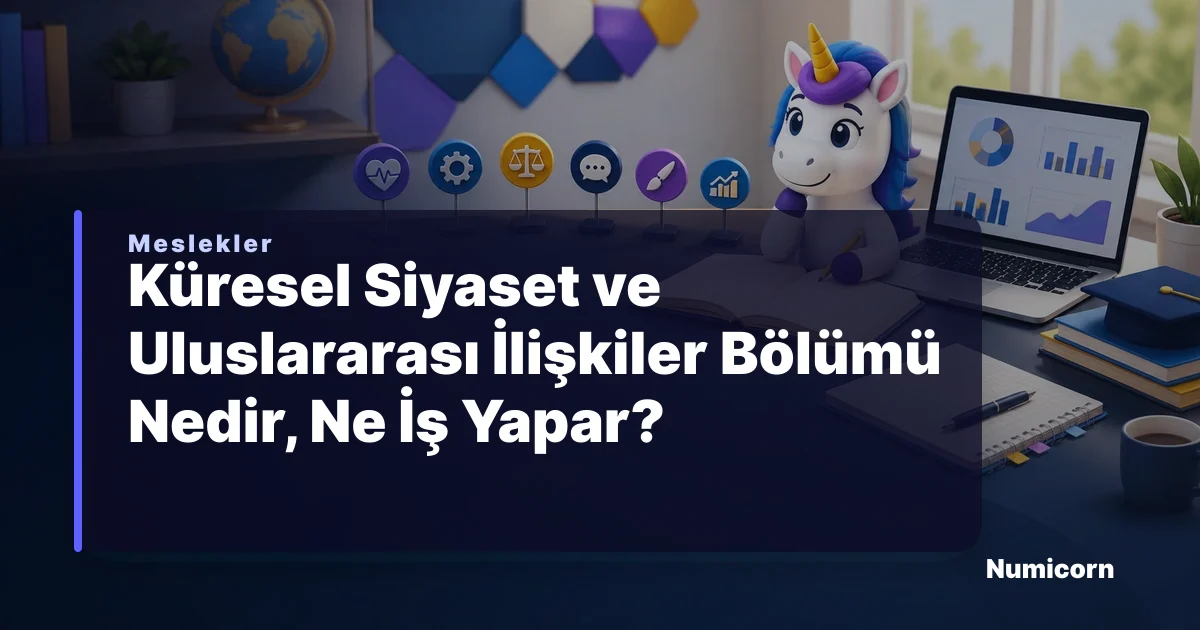 Küresel Siyaset ve Uluslararası İlişkiler bölümü ve meslek rehberi