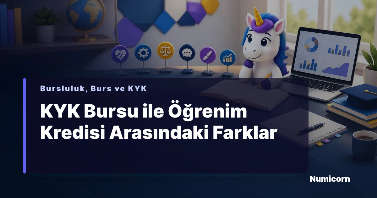 KYK bursu ve öğrenim kredisi farkları rehberi görseli