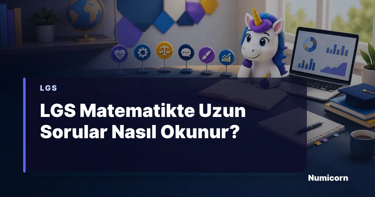 LGS Matematikte uzun soruları okuma rehberi
