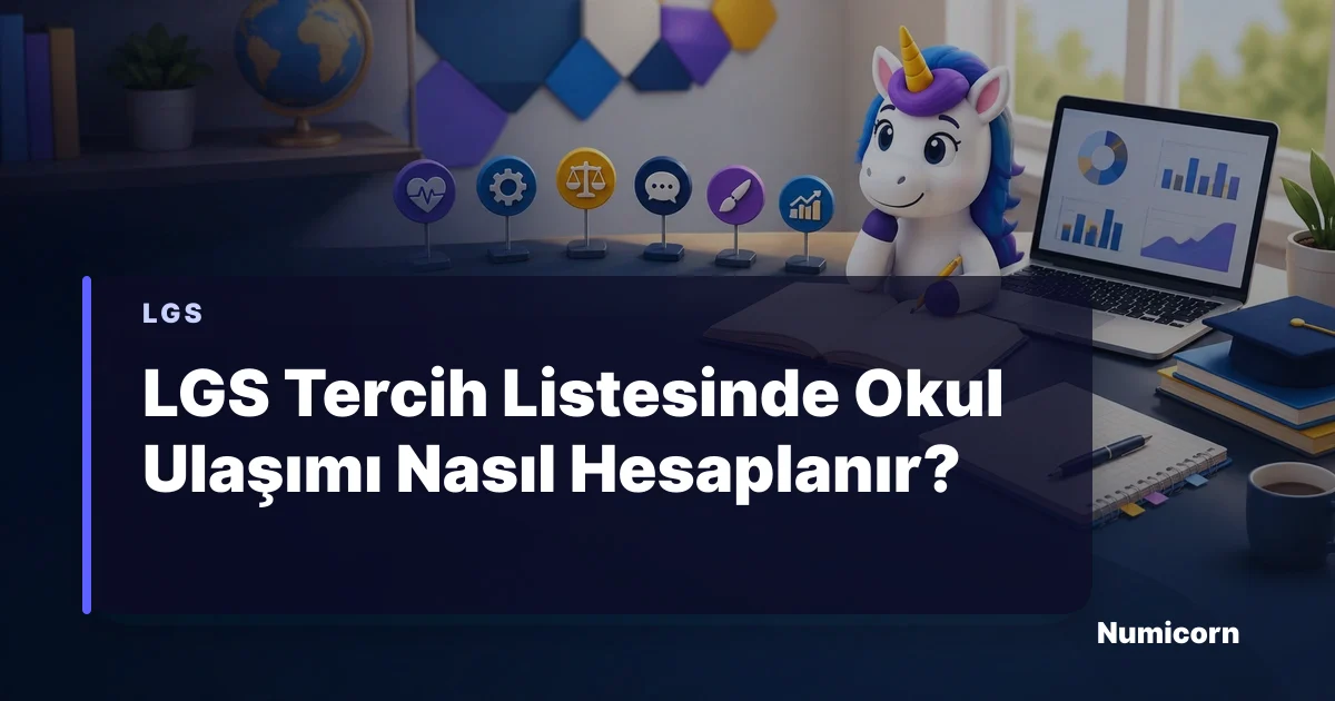 LGS tercih listesinde okul ulaşımını hesaplama rehberi görseli