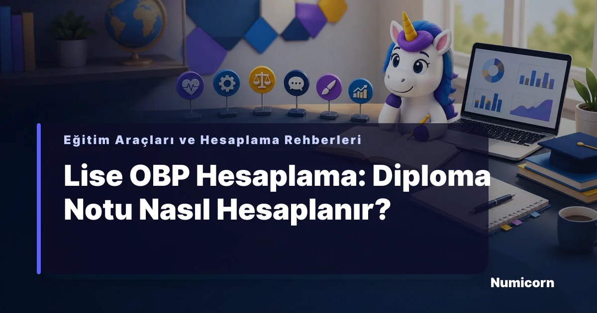 Lise diploma notundan OBP hesaplamasını anlatan rehber görseli