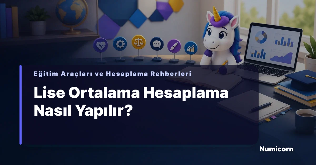Lise ders notları ve diploma puanıyla ortalama hesaplama ekranı