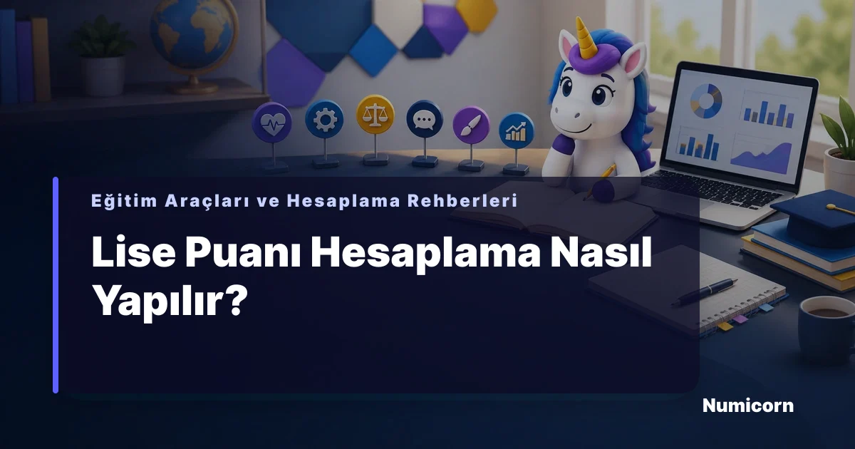 Lise puanı hesaplama türlerini açıklayan rehber görseli