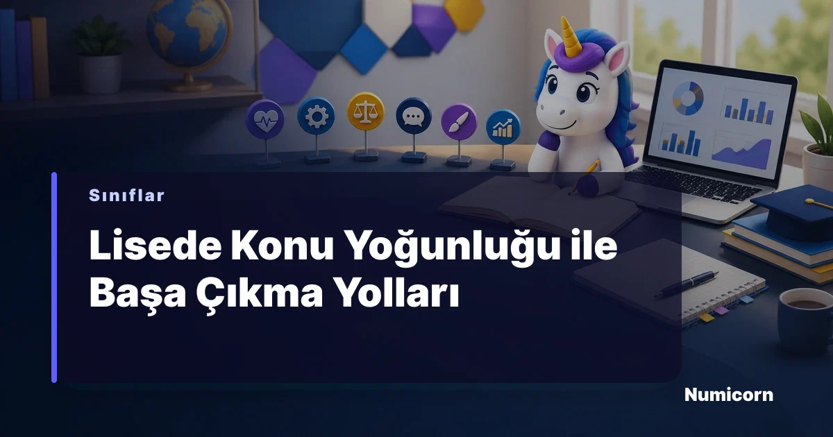Lisede ders çalışan bir öğrenci