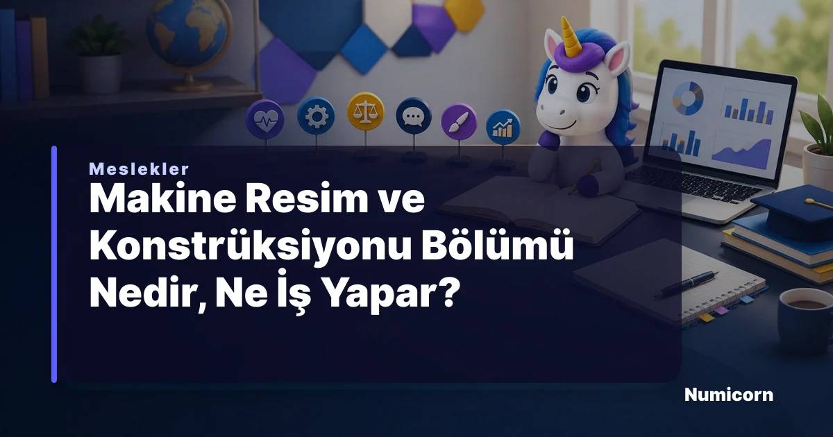 Makine Resim ve Konstrüksiyonu bölümü ve meslek rehberi