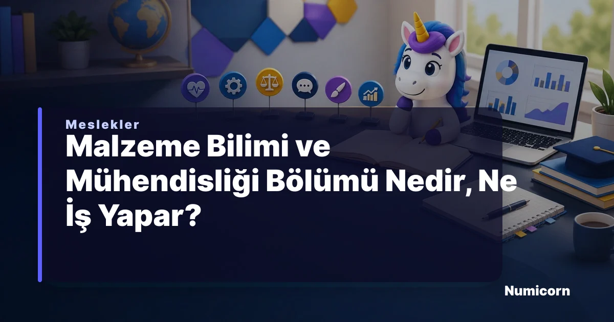 Malzeme Bilimi ve Mühendisliği bölümü ve meslek rehberi