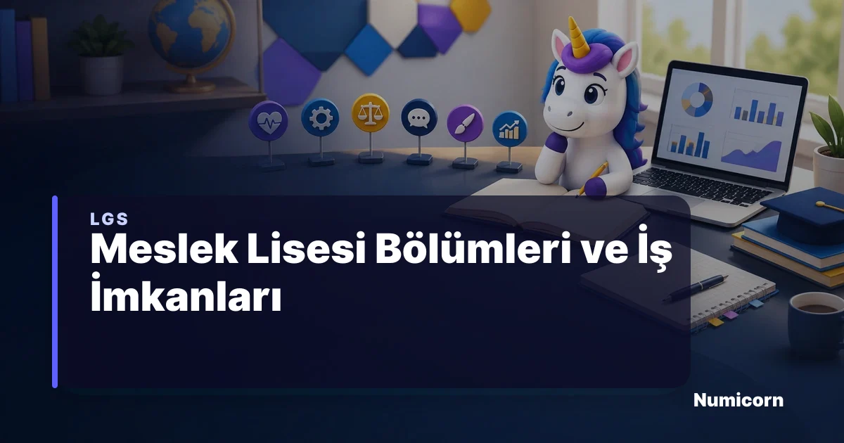 Meslek lisesi bölümleri ve iş imkanları rehberi görseli