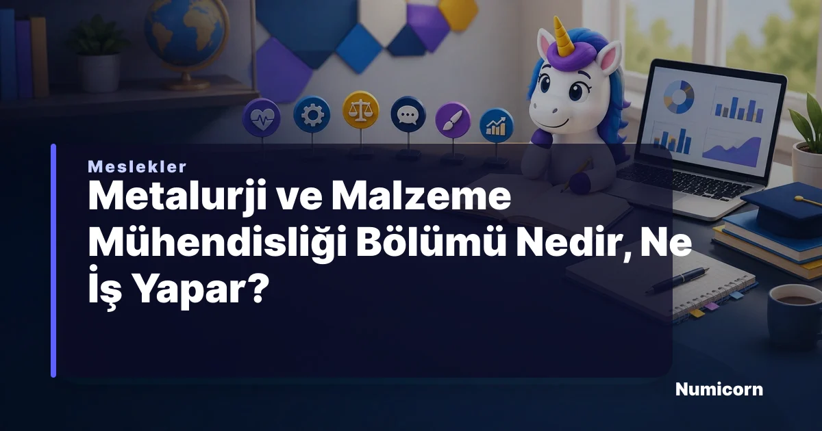 Metalurji ve Malzeme Mühendisliği bölümü ve meslek rehberi