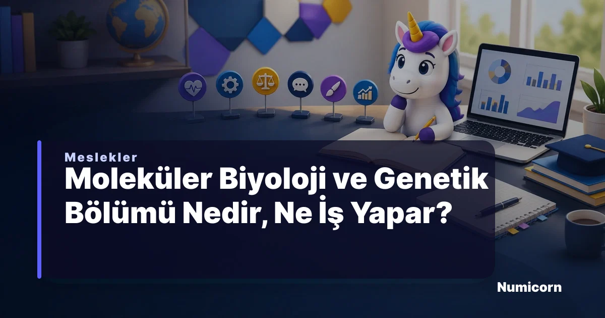 Moleküler Biyoloji ve Genetik bölümü ve meslek rehberi