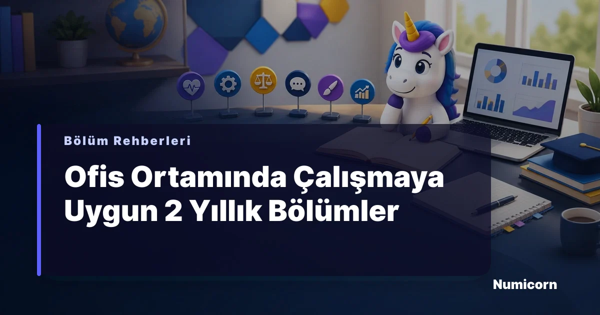 Ofis ortamında çalışmaya uygun 2 yıllık bölümler rehberi
