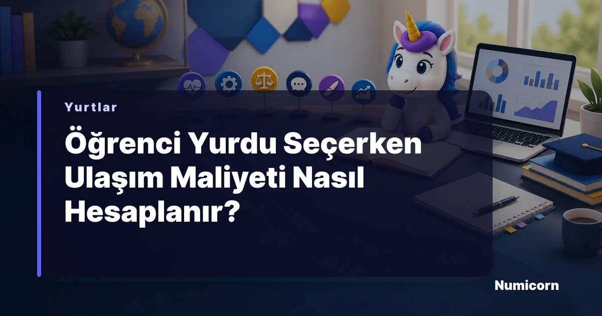 Öğrenci yurdu ulaşım maliyetini hesaplama rehberi görseli