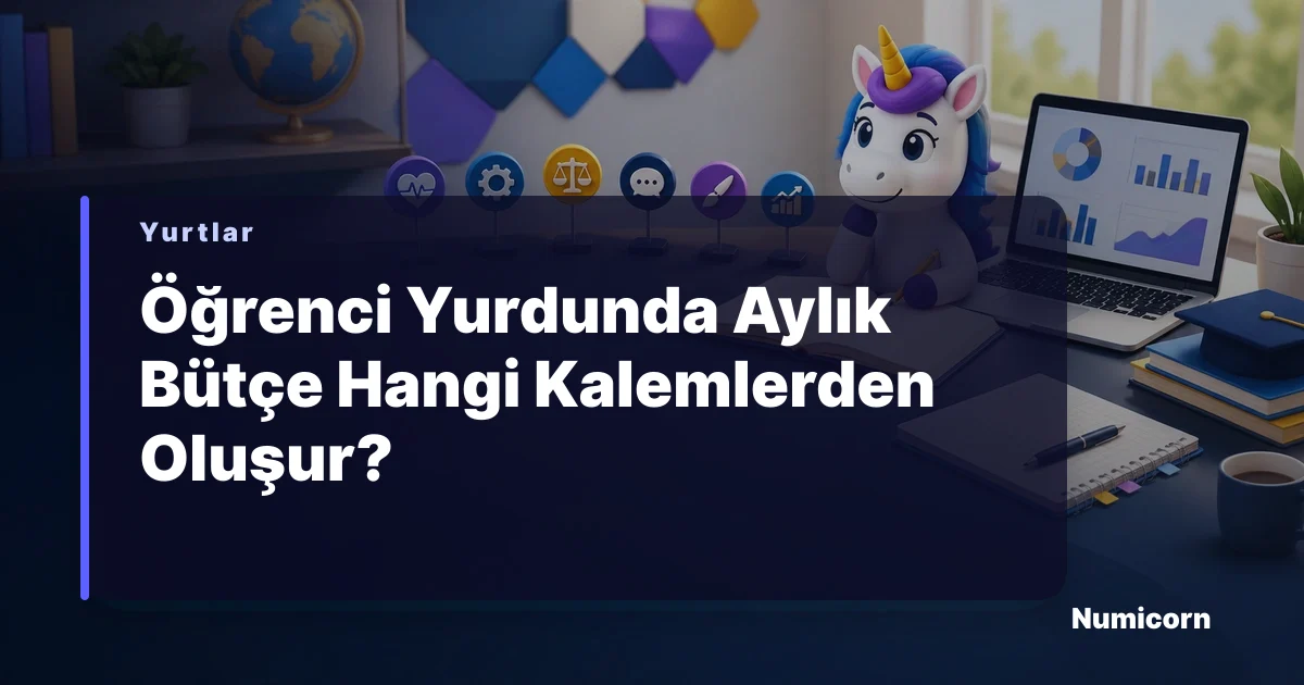 Öğrenci yurdunda aylık bütçe planı hazırlama rehberi görseli