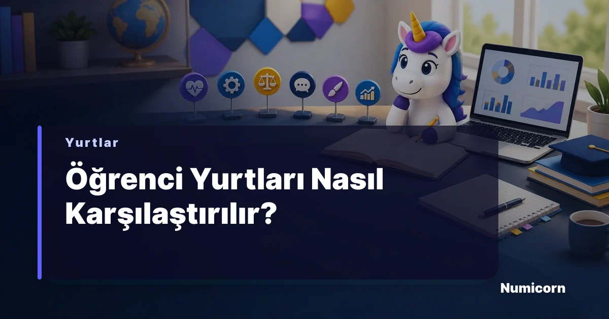 Öğrenci yurtları karşılaştırma puanlama ve maliyet rehberi