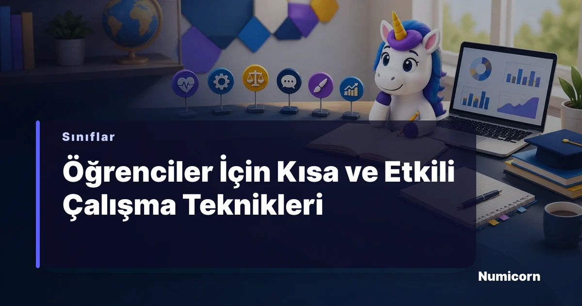 Öğrencinin ders çalışırken dikkatli ve motive olduğu bir görsel.