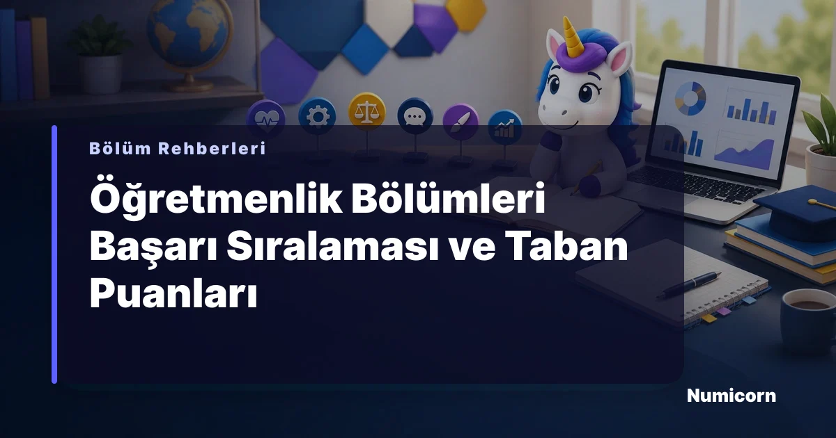 Öğretmenlik bölümleri başarı sıralaması ve tercih rehberi