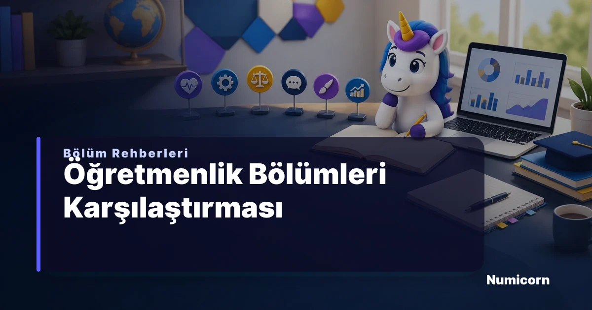 Öğretmenlik bölümleri karşılaştırması görseli