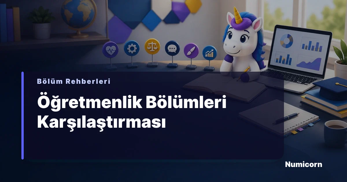 Öğretmenlik bölümleri karşılaştırması görseli