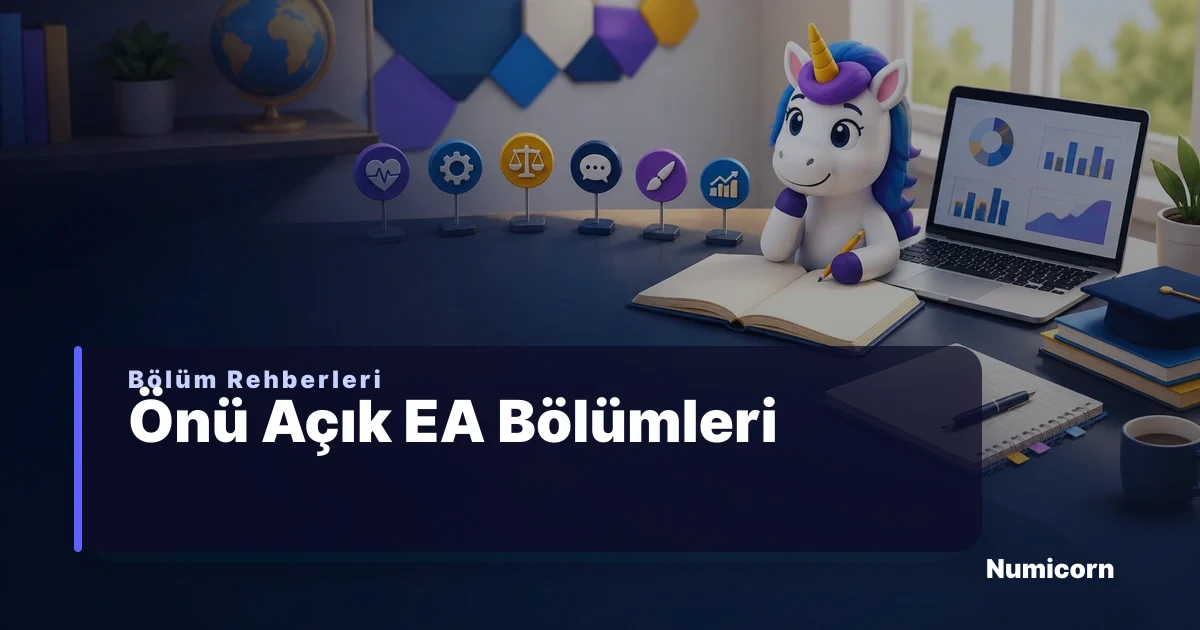 Önü açık EA bölümleri ve YKS tercih rehberi
