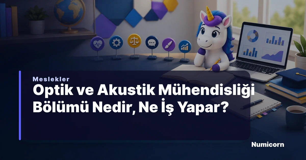 Optik ve Akustik Mühendisliği bölümü ve meslek rehberi
