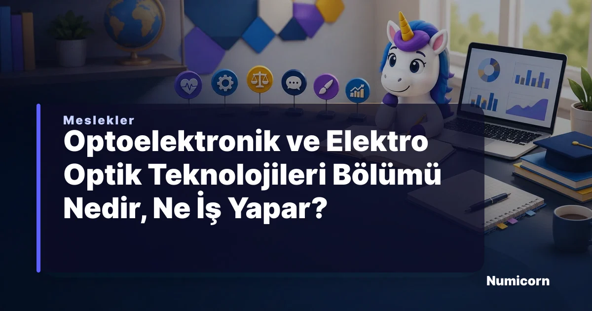 Optoelektronik ve Elektro Optik Teknolojileri bölümü ve meslek rehberi