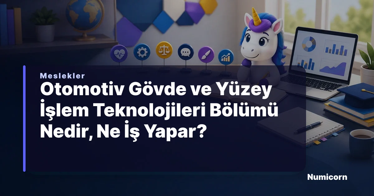Otomotiv Gövde ve Yüzey İşlem Teknolojileri bölümü ve meslek rehberi