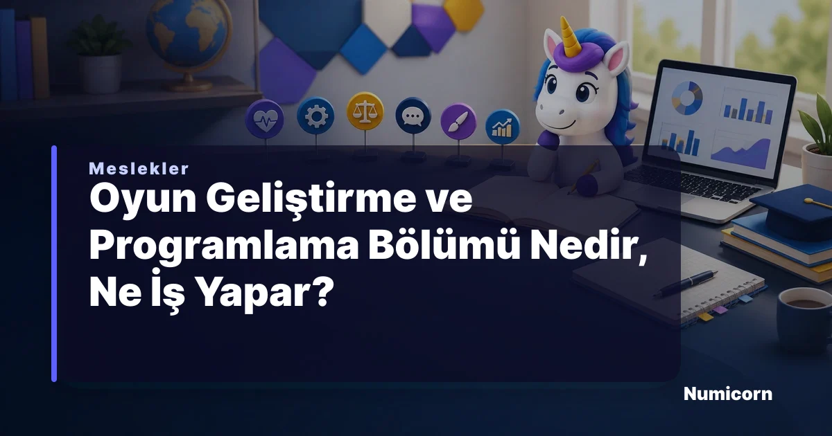 Oyun Geliştirme ve Programlama bölümü ve meslek rehberi