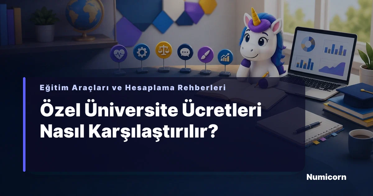 Özel üniversite ücretlerini karşılaştırma rehberi görseli