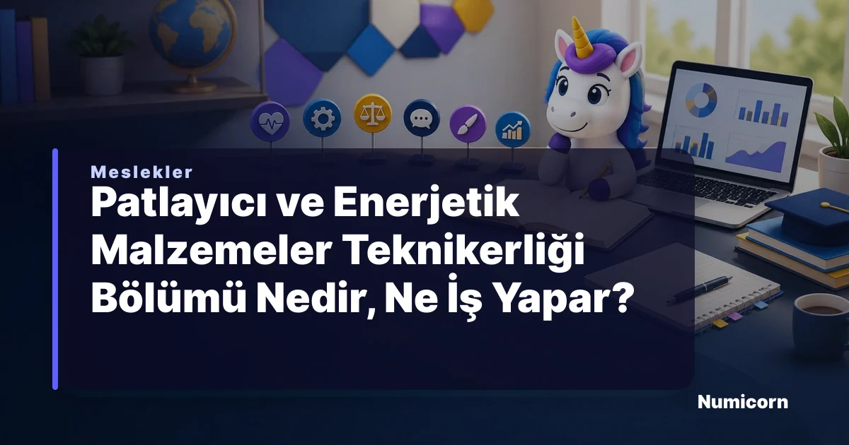 Patlayıcı ve Enerjetik Malzemeler Teknikerliği bölümü ve meslek rehberi
