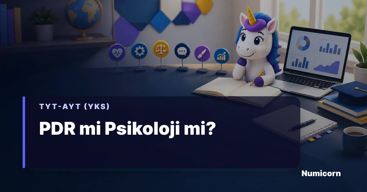PDR ve psikoloji karşılaştırma rehberi tabloları