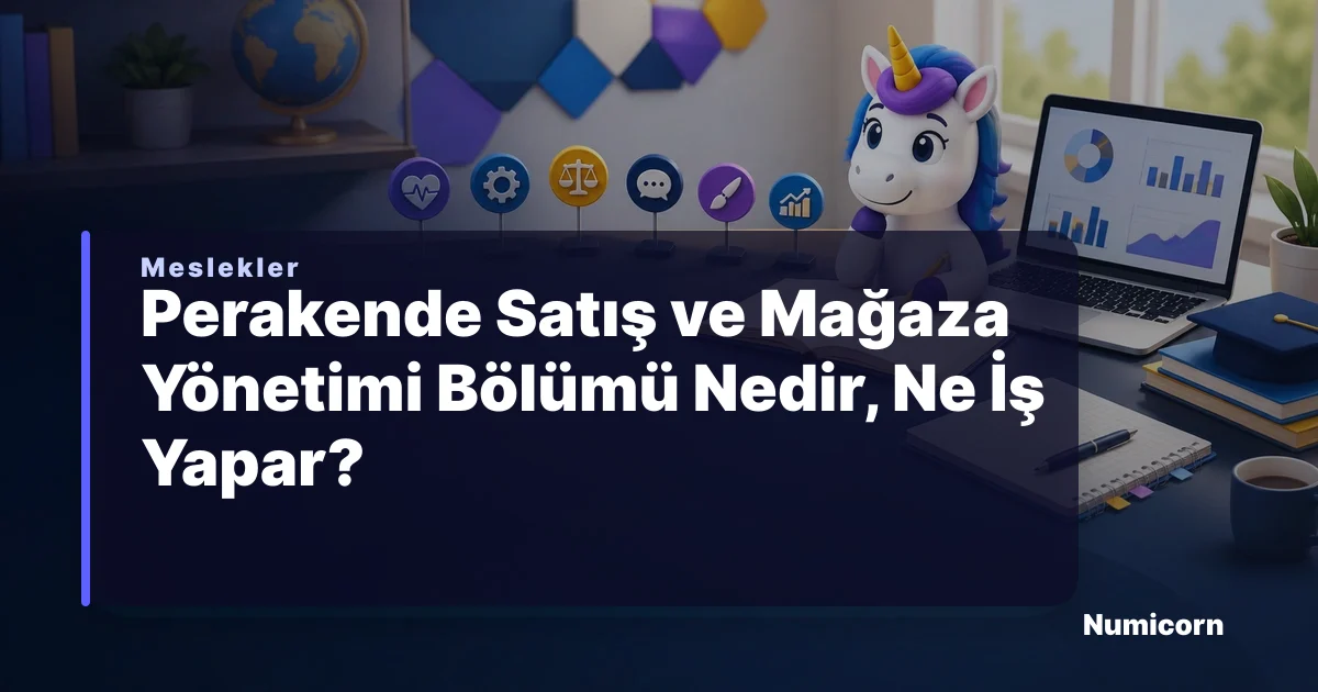 Perakende Satış ve Mağaza Yönetimi bölümü ve meslek rehberi