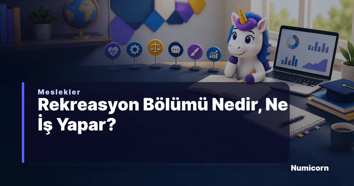 Rekreasyon bölümü ve meslek rehberi