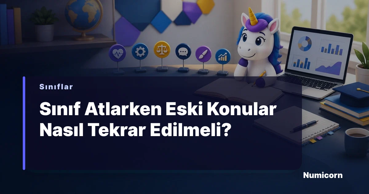 Sınıf atlarken eski konuları tekrar eden öğrenci