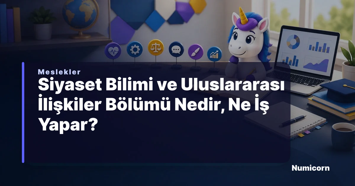 Siyaset Bilimi ve Uluslararası İlişkiler bölümü ve meslek rehberi