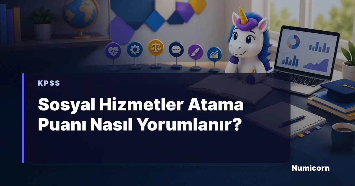 Sosyal hizmetler KPSS atama puanı ve tercih rehberi