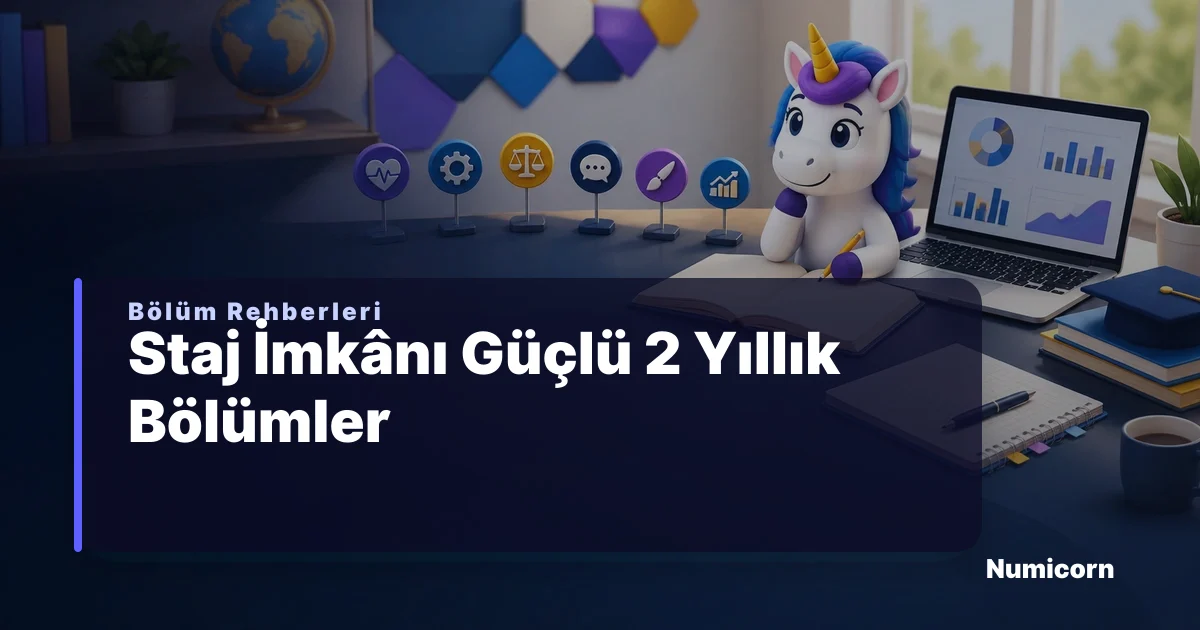 Staj imkânı güçlü 2 yıllık bölümler rehberi görseli