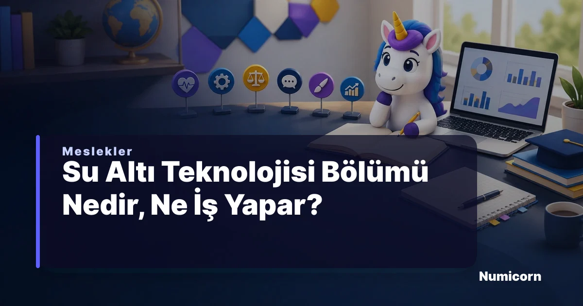 Su Altı Teknolojisi bölümü ve meslek rehberi