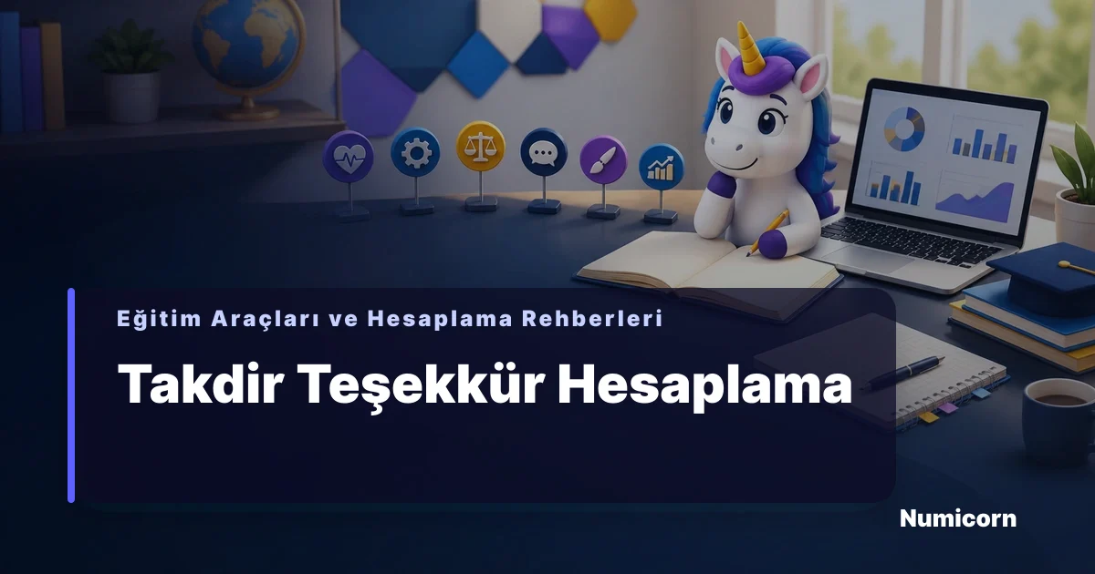 Öğrenci dönem notlarını inceleyerek takdir teşekkür belgesi hesaplıyor