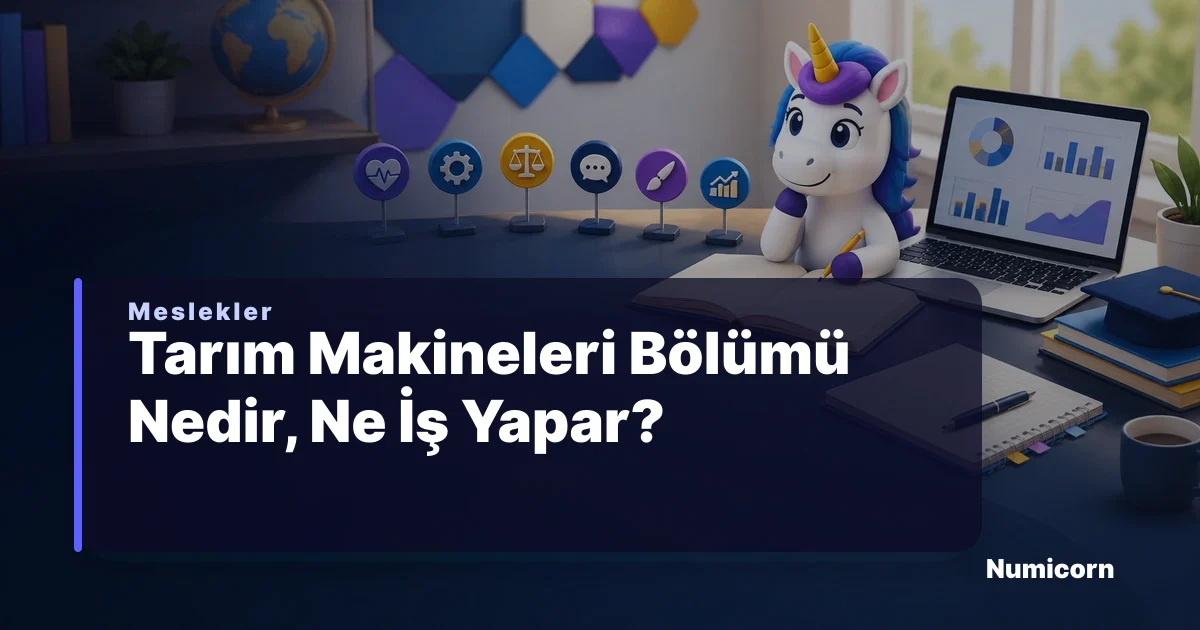 Tarım Makineleri bölümü ve meslek rehberi