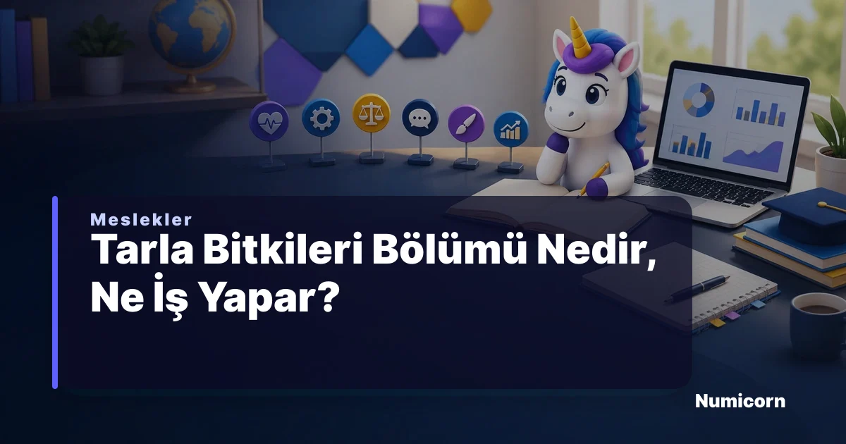 Tarla Bitkileri bölümü ve meslek rehberi