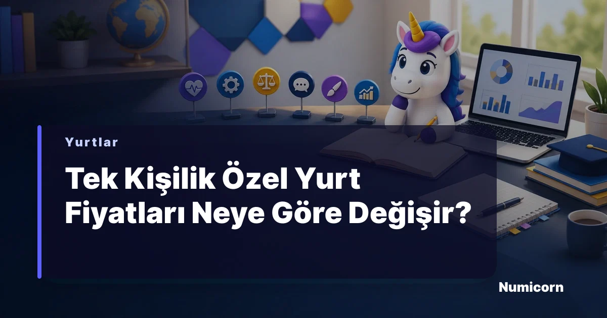 Tek kişilik özel yurt fiyatları karşılaştırma rehberi