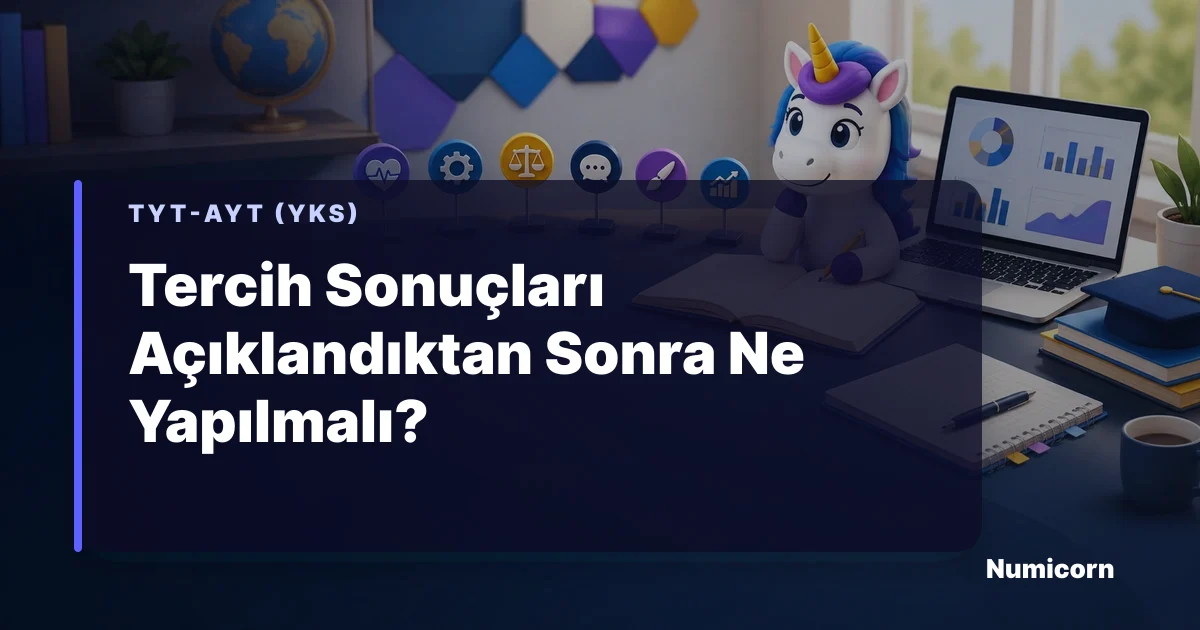 YKS tercih sonuçları sonrası kayıt, yurt ve burs kontrol listesi