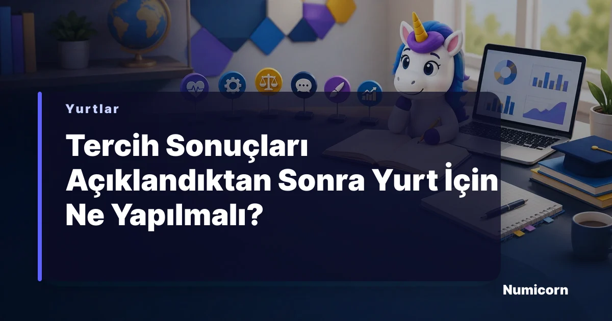 Tercih sonuçları sonrası KYK ve özel yurt başvuru planı