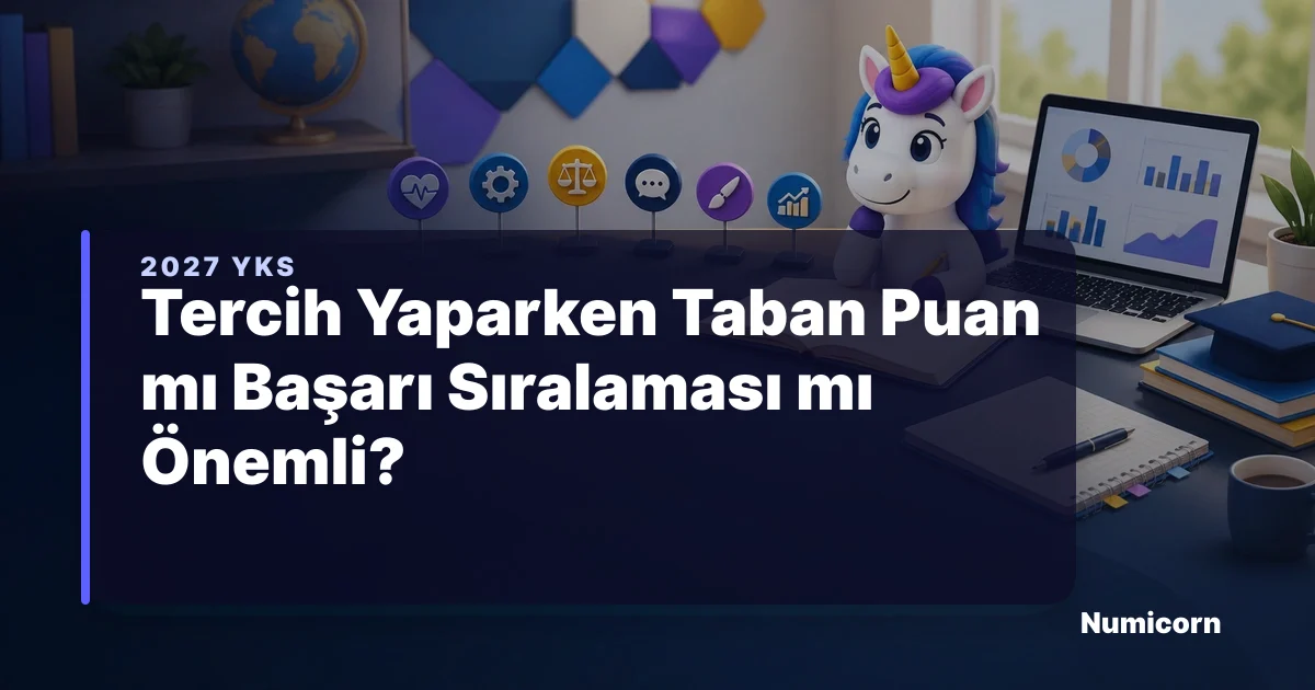 Tercih yaparken taban puan ve başarı sıralaması karşılaştırması
