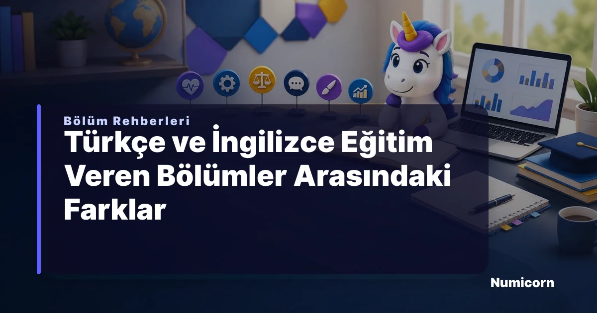 Türkçe ve İngilizce eğitim veren bölümler arasındaki farklar