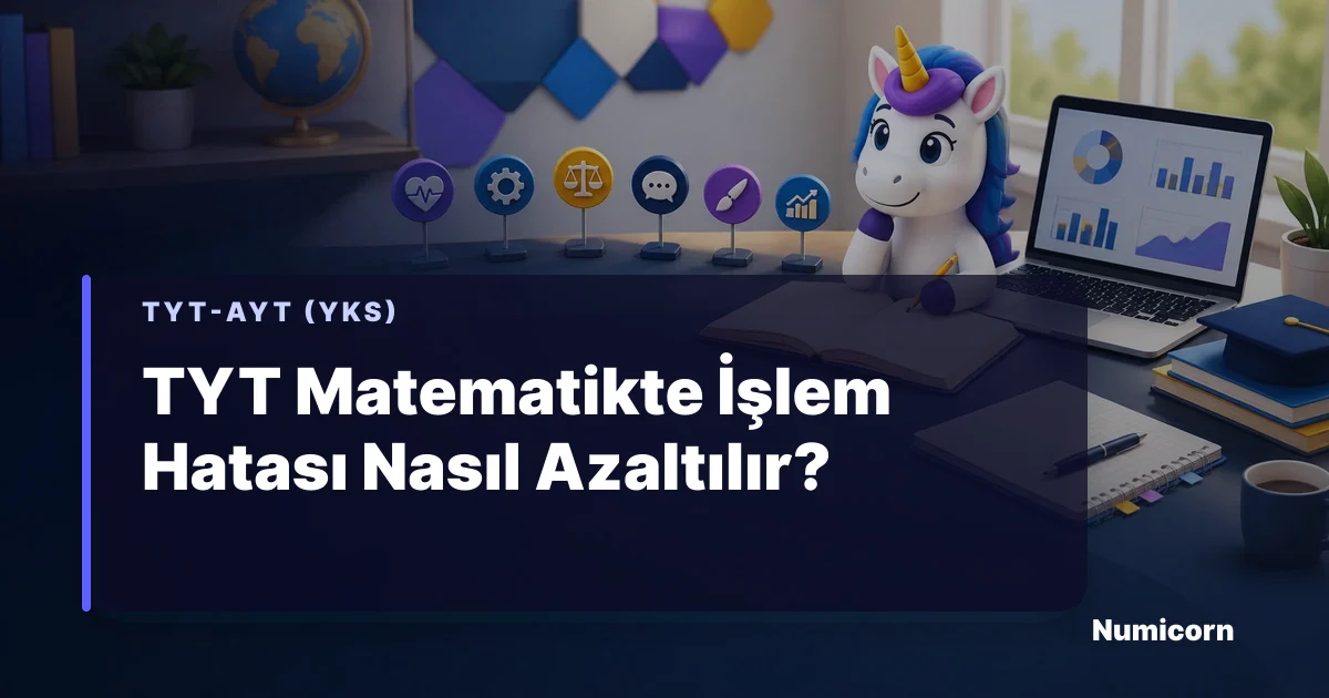 TYT Matematikte işlem hatasını azaltma rehberi