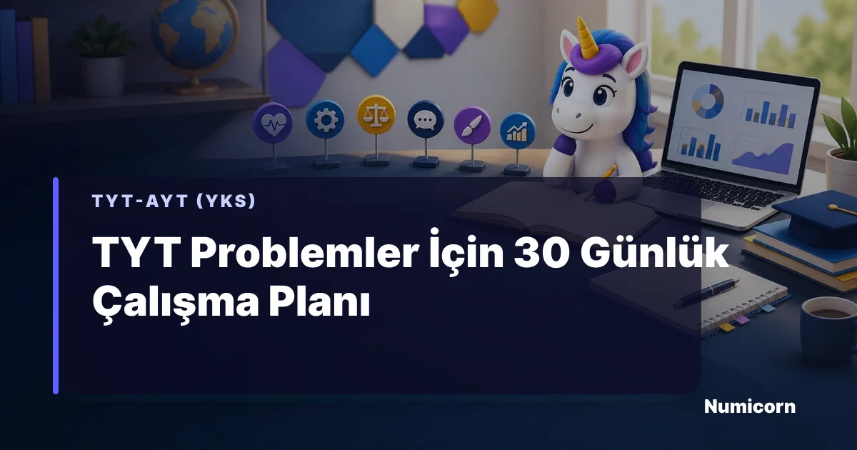 TYT Problemler İçin 30 Günlük Çalışma Planı