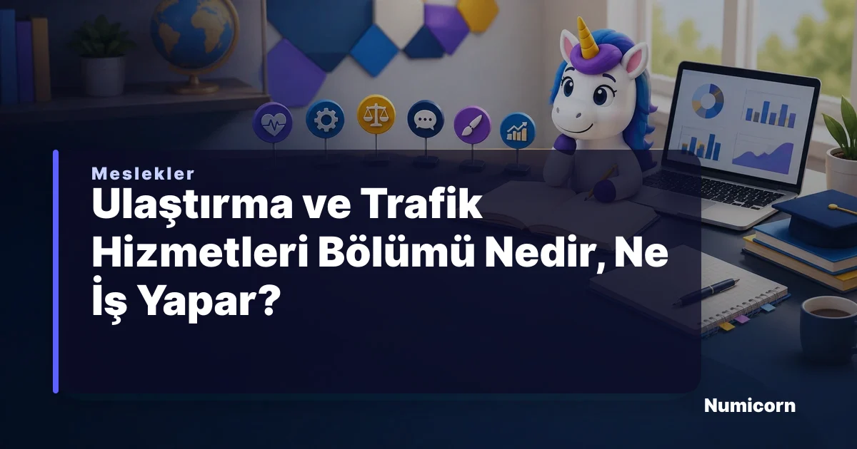 Ulaştırma ve Trafik Hizmetleri bölümü ve meslek rehberi