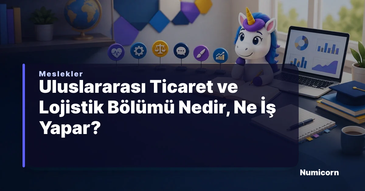 Uluslararası Ticaret ve Lojistik bölümü ve meslek rehberi